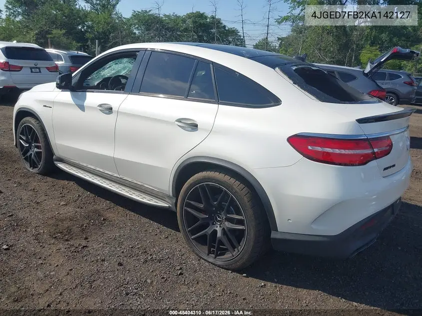2019 Mercedes-Benz Amg Gle 63 Coupe S 4Matic VIN: 4JGED7FB2KA142127 Lot: 45404310