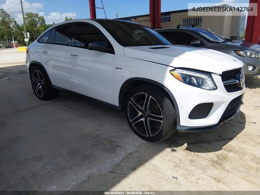 2019 Mercedes-Benz Amg Gle 43 Coupe 4Matic VIN: 4JGED6EB5KA142764 Lot: 45492851
