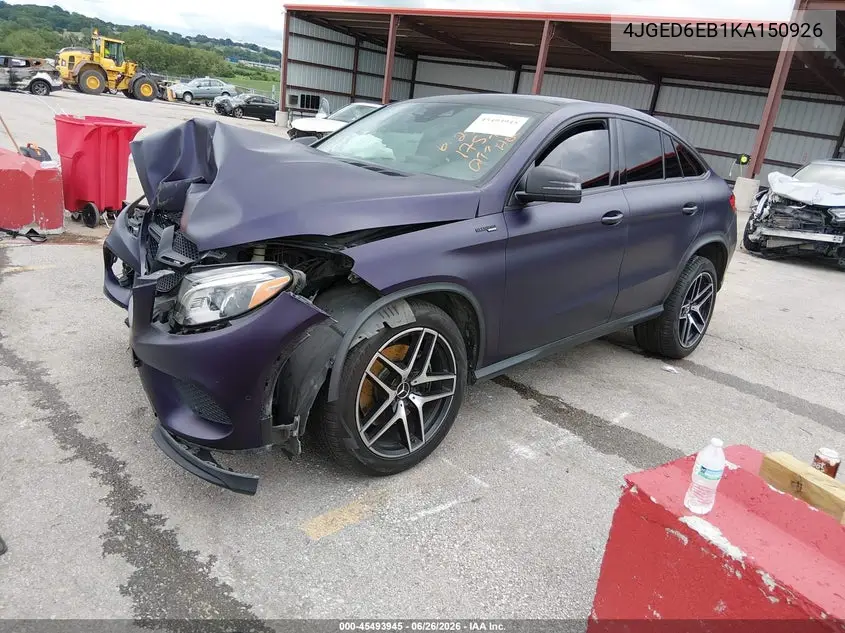 2019 Mercedes-Benz Amg Gle 43 Coupe 4Matic VIN: 4JGED6EB1KA150926 Lot: 45493945