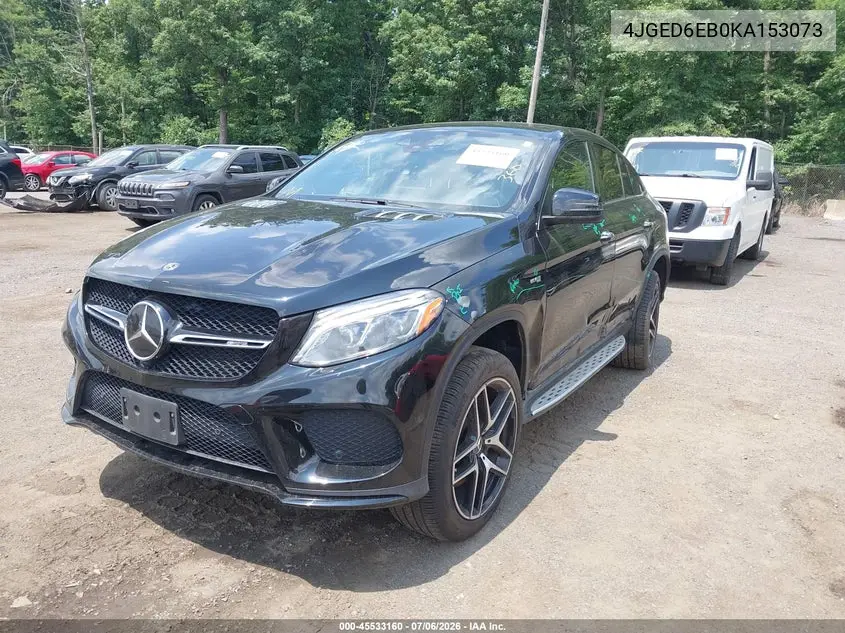 2019 Mercedes-Benz Amg Gle 43 Coupe 4Matic VIN: 4JGED6EB0KA153073 Lot: 45533160