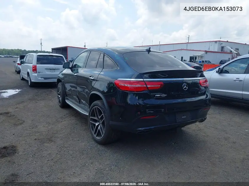 2019 Mercedes-Benz Amg Gle 43 Coupe 4Matic VIN: 4JGED6EB0KA153073 Lot: 45533160