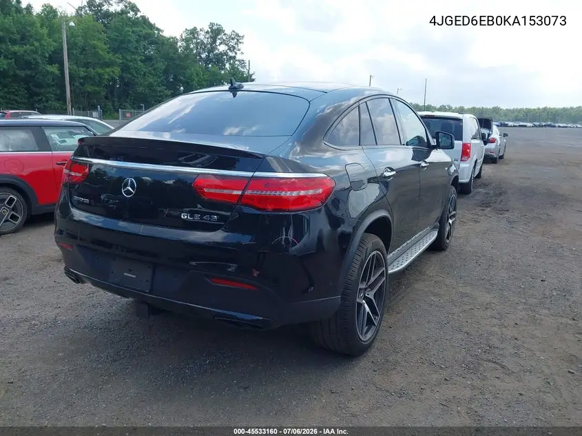 2019 Mercedes-Benz Amg Gle 43 Coupe 4Matic VIN: 4JGED6EB0KA153073 Lot: 45533160