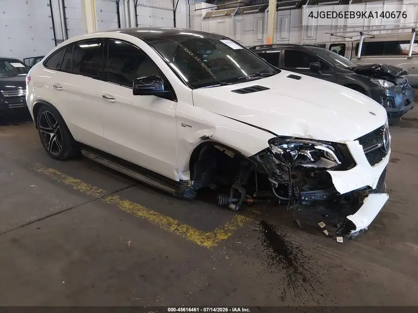 2019 Mercedes-Benz Amg Gle 43 Coupe 4Matic VIN: 4JGED6EB9KA140676 Lot: 45616461