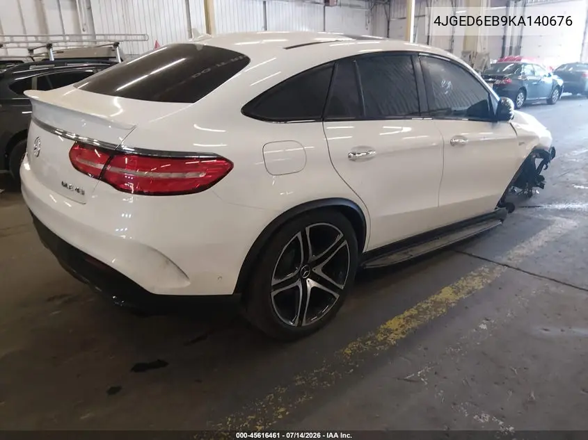 2019 Mercedes-Benz Amg Gle 43 Coupe 4Matic VIN: 4JGED6EB9KA140676 Lot: 45616461
