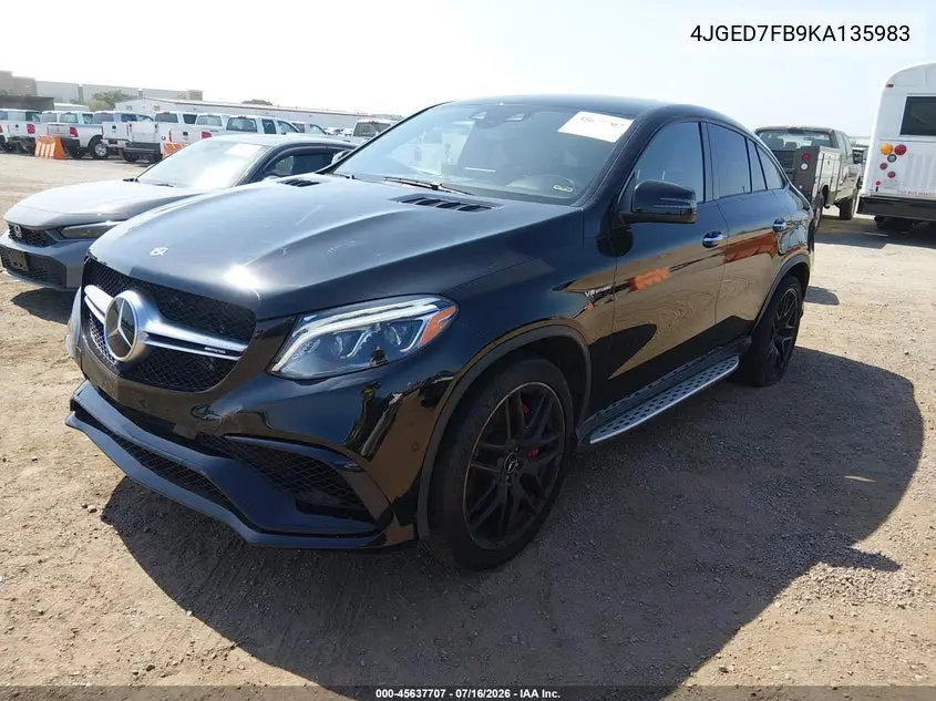 2019 Mercedes-Benz Amg Gle 63 Coupe S 4Matic VIN: 4JGED7FB9KA135983 Lot: 45637707