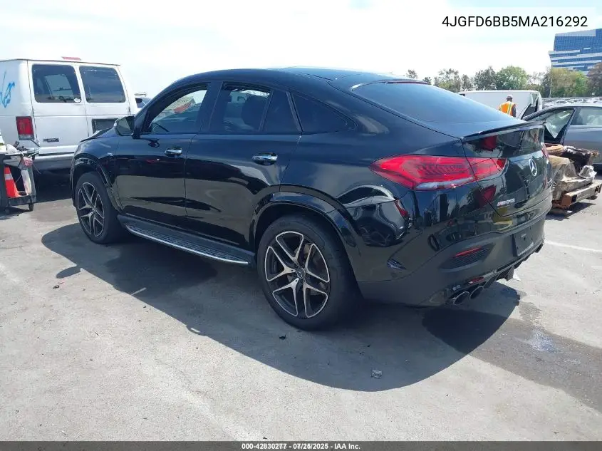 2021 Mercedes-Benz Amg Gle 53 Coupe 4Matic VIN: 4JGFD6BB5MA216292 Lot: 42830277