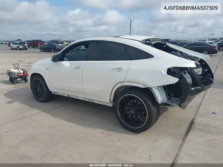 2021 Mercedes-Benz Amg Gle 53 Coupe 4Matic VIN: 4JGFD6BB9MA537509 Lot: 45183907