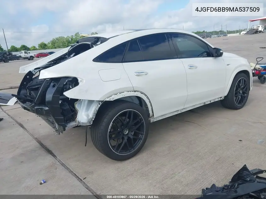 2021 Mercedes-Benz Amg Gle 53 Coupe 4Matic VIN: 4JGFD6BB9MA537509 Lot: 45183907