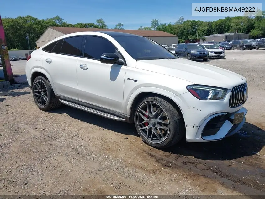 2021 Mercedes-Benz Amg Gle 63 Coupe S 4Matic VIN: 4JGFD8KB8MA492221 Lot: 45290299