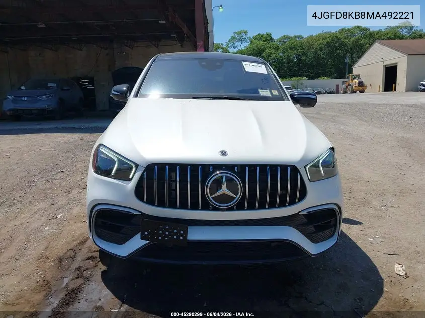 2021 Mercedes-Benz Amg Gle 63 Coupe S 4Matic VIN: 4JGFD8KB8MA492221 Lot: 45290299