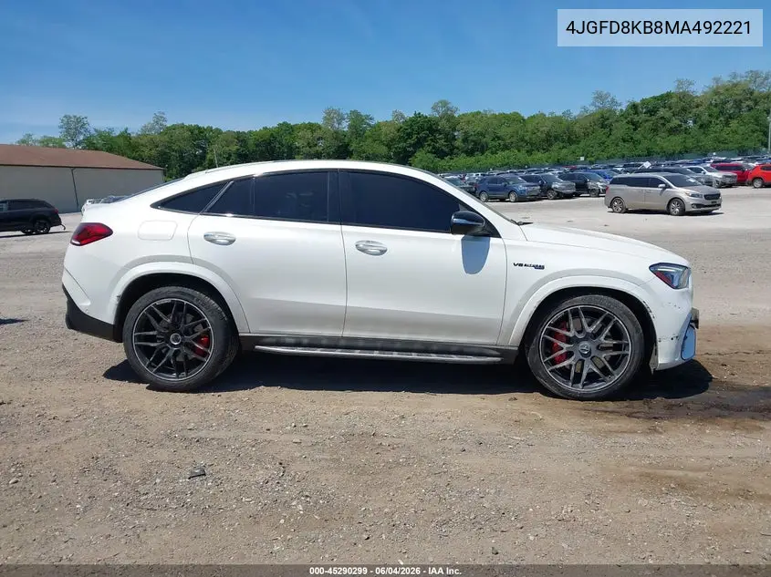 2021 Mercedes-Benz Amg Gle 63 Coupe S 4Matic VIN: 4JGFD8KB8MA492221 Lot: 45290299