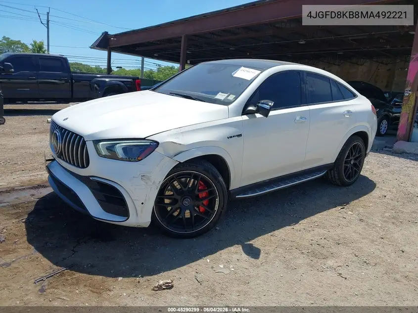 2021 Mercedes-Benz Amg Gle 63 Coupe S 4Matic VIN: 4JGFD8KB8MA492221 Lot: 45290299