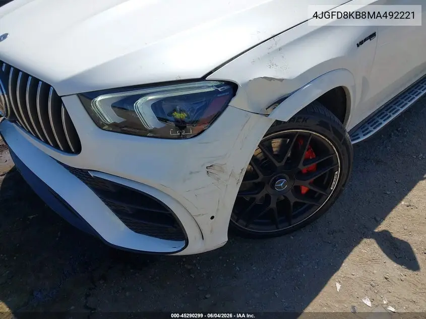 2021 Mercedes-Benz Amg Gle 63 Coupe S 4Matic VIN: 4JGFD8KB8MA492221 Lot: 45290299