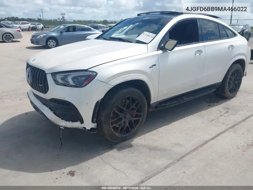 2021 Mercedes-Benz Amg Gle 53 Coupe 4Matic VIN: 4JGFD6BB9MA466022 Lot: 45358234
