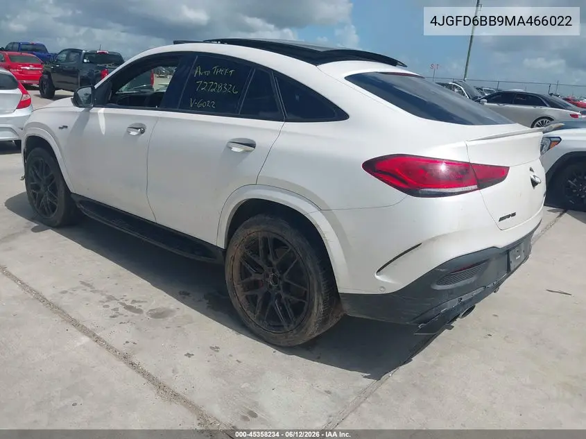 2021 Mercedes-Benz Amg Gle 53 Coupe 4Matic VIN: 4JGFD6BB9MA466022 Lot: 45358234
