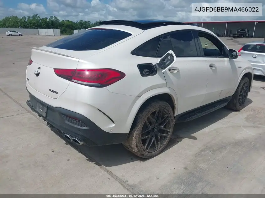 2021 Mercedes-Benz Amg Gle 53 Coupe 4Matic VIN: 4JGFD6BB9MA466022 Lot: 45358234