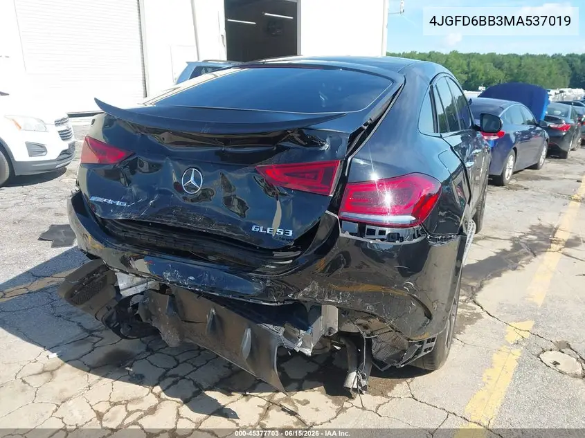 2021 Mercedes-Benz Amg Gle 53 Coupe 4Matic VIN: 4JGFD6BB3MA537019 Lot: 45377703