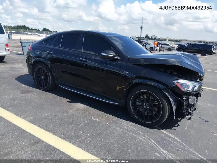 2021 Mercedes-Benz Amg Gle 53 Coupe 4Matic VIN: 4JGFD6BB9MA432954 Lot: 45500990