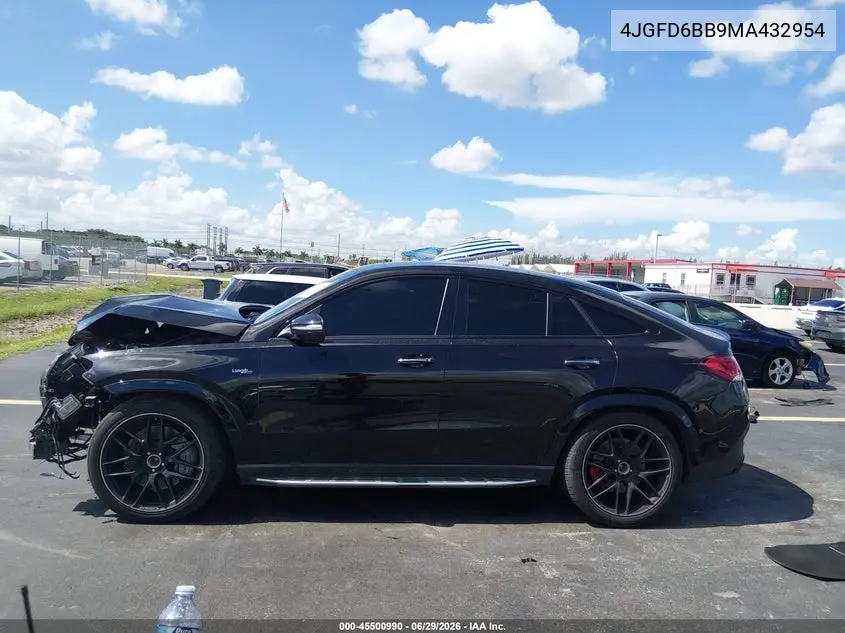 2021 Mercedes-Benz Amg Gle 53 Coupe 4Matic VIN: 4JGFD6BB9MA432954 Lot: 45500990