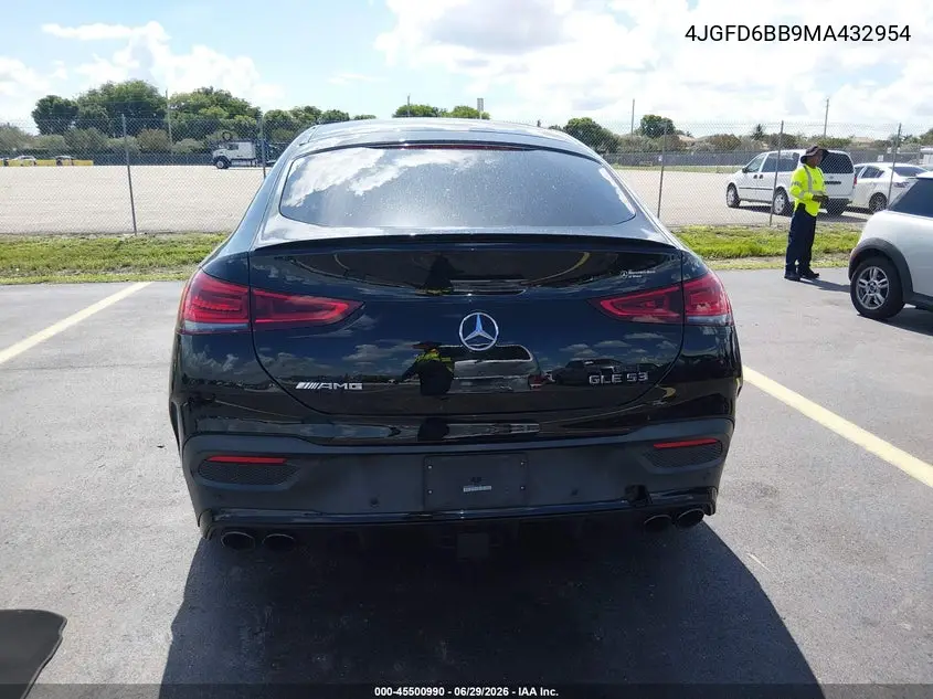 2021 Mercedes-Benz Amg Gle 53 Coupe 4Matic VIN: 4JGFD6BB9MA432954 Lot: 45500990