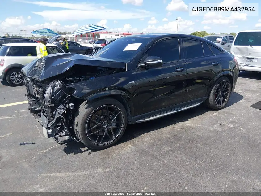 2021 Mercedes-Benz Amg Gle 53 Coupe 4Matic VIN: 4JGFD6BB9MA432954 Lot: 45500990
