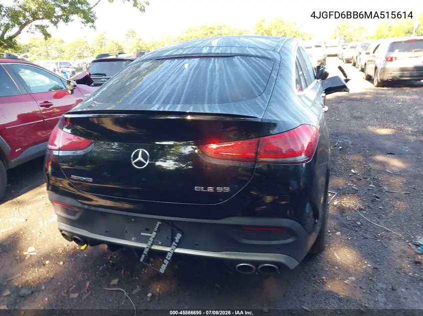 2021 Mercedes-Benz Amg Gle 53 Coupe 4Matic VIN: 4JGFD6BB6MA515614 Lot: 45566695