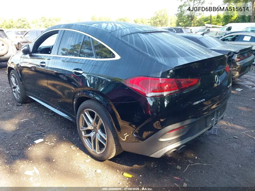 2021 Mercedes-Benz Amg Gle 53 Coupe 4Matic VIN: 4JGFD6BB6MA515614 Lot: 45566695