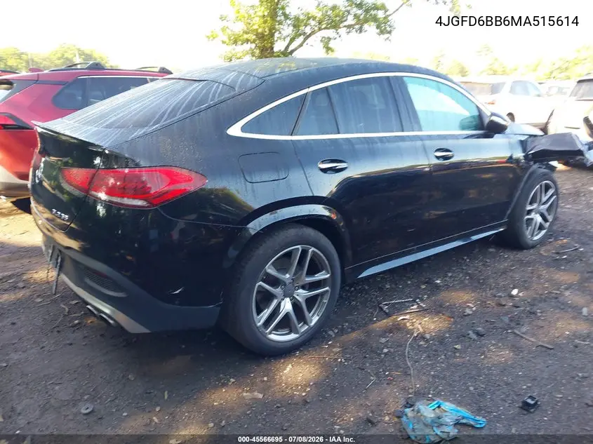 2021 Mercedes-Benz Amg Gle 53 Coupe 4Matic VIN: 4JGFD6BB6MA515614 Lot: 45566695