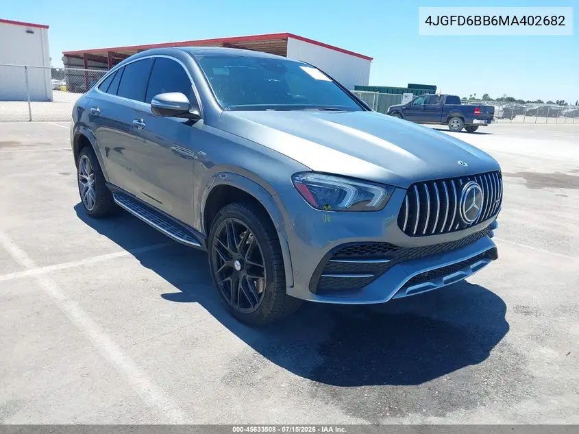 2021 Mercedes-Benz Amg Gle 53 Coupe 4Matic VIN: 4JGFD6BB6MA402682 Lot: 45633508
