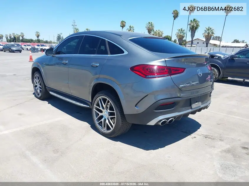2021 Mercedes-Benz Amg Gle 53 Coupe 4Matic VIN: 4JGFD6BB6MA402682 Lot: 45633508