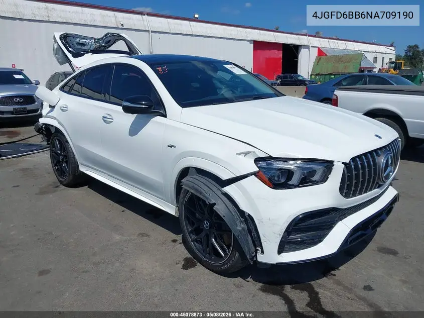 2022 Mercedes-Benz Amg Gle 53 Coupe 4Matic VIN: 4JGFD6BB6NA709190 Lot: 45078873