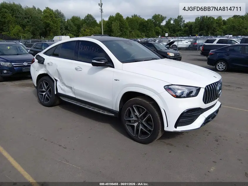 2022 Mercedes-Benz Amg Gle 53 Coupe 4Matic VIN: 4JGFD6BB7NA814711 Lot: 45195455