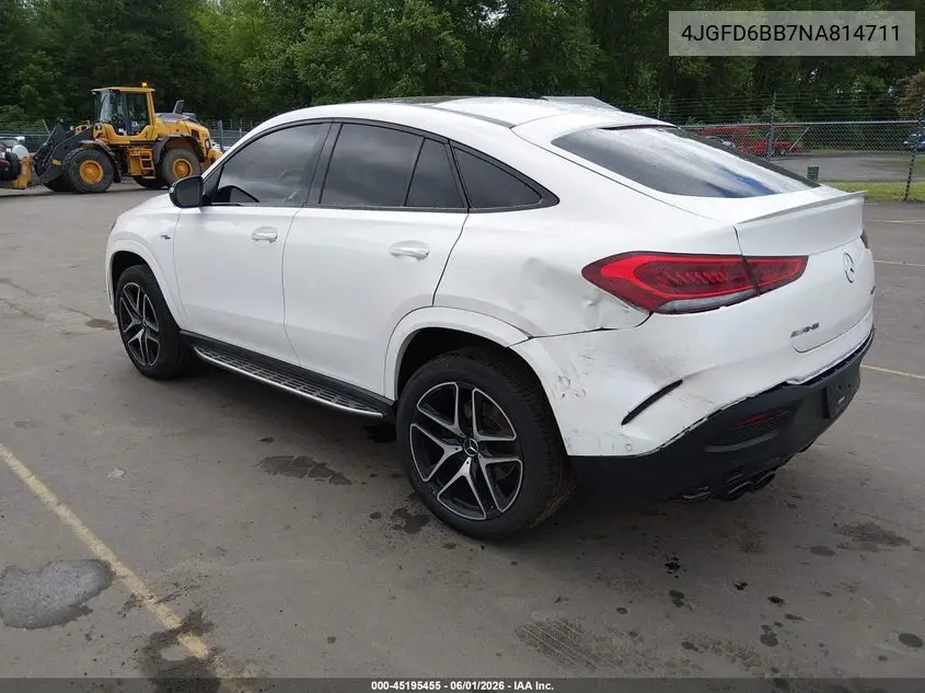 2022 Mercedes-Benz Amg Gle 53 Coupe 4Matic VIN: 4JGFD6BB7NA814711 Lot: 45195455