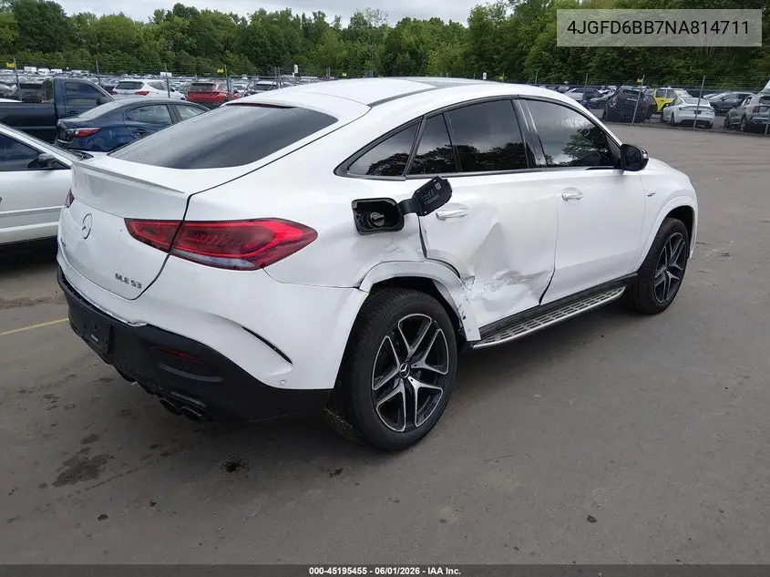 2022 Mercedes-Benz Amg Gle 53 Coupe 4Matic VIN: 4JGFD6BB7NA814711 Lot: 45195455