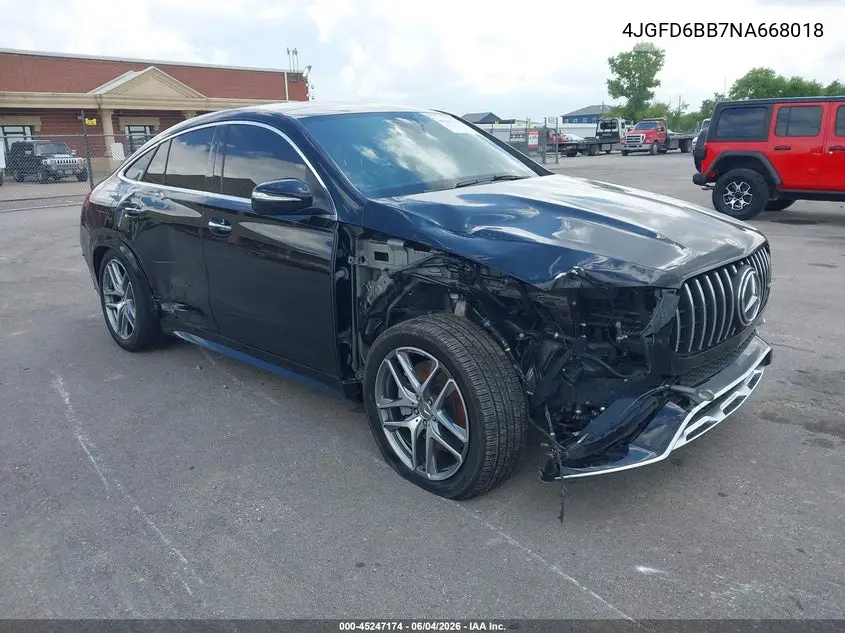 2022 Mercedes-Benz Amg Gle 53 Coupe 4Matic VIN: 4JGFD6BB7NA668018 Lot: 45247174