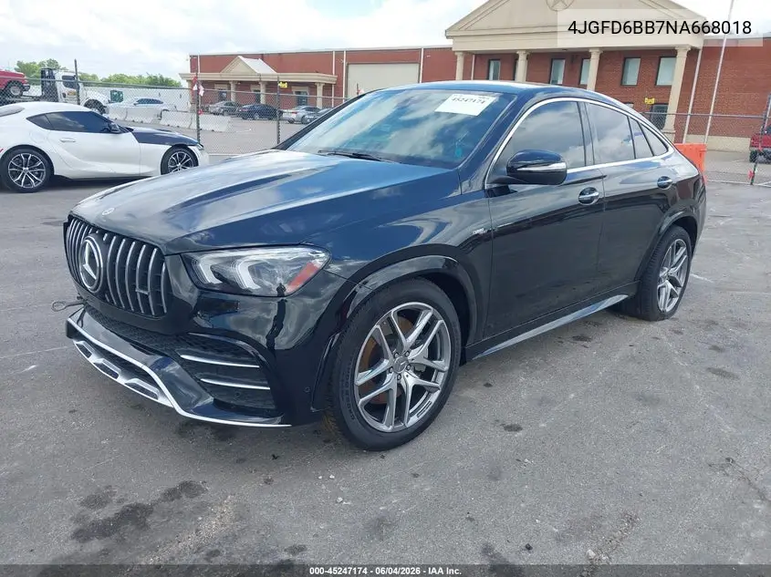 2022 Mercedes-Benz Amg Gle 53 Coupe 4Matic VIN: 4JGFD6BB7NA668018 Lot: 45247174