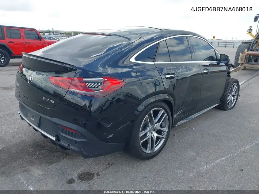 2022 Mercedes-Benz Amg Gle 53 Coupe 4Matic VIN: 4JGFD6BB7NA668018 Lot: 45247174