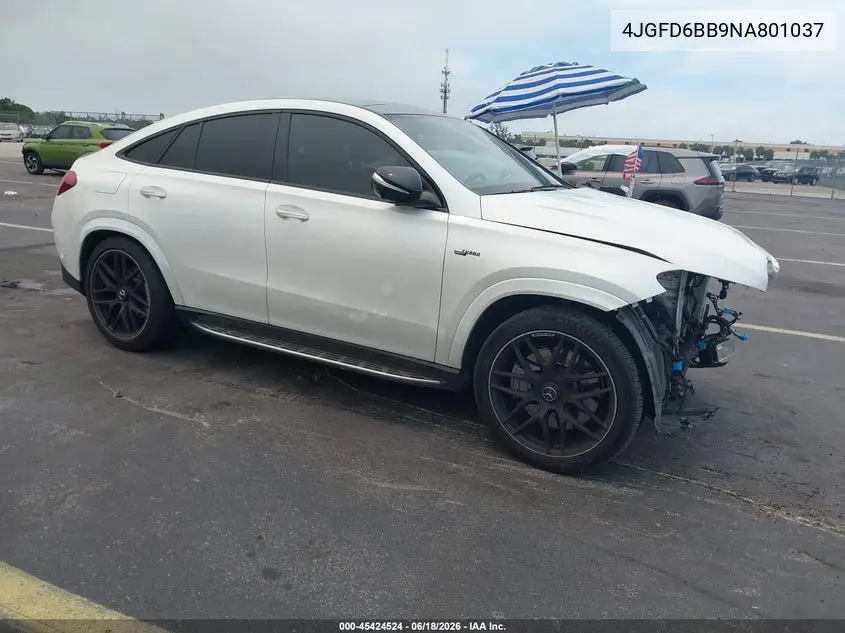2022 Mercedes-Benz Amg Gle 53 Coupe 4Matic VIN: 4JGFD6BB9NA801037 Lot: 45424524