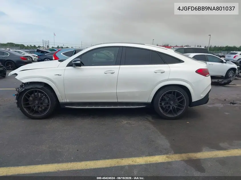 2022 Mercedes-Benz Amg Gle 53 Coupe 4Matic VIN: 4JGFD6BB9NA801037 Lot: 45424524