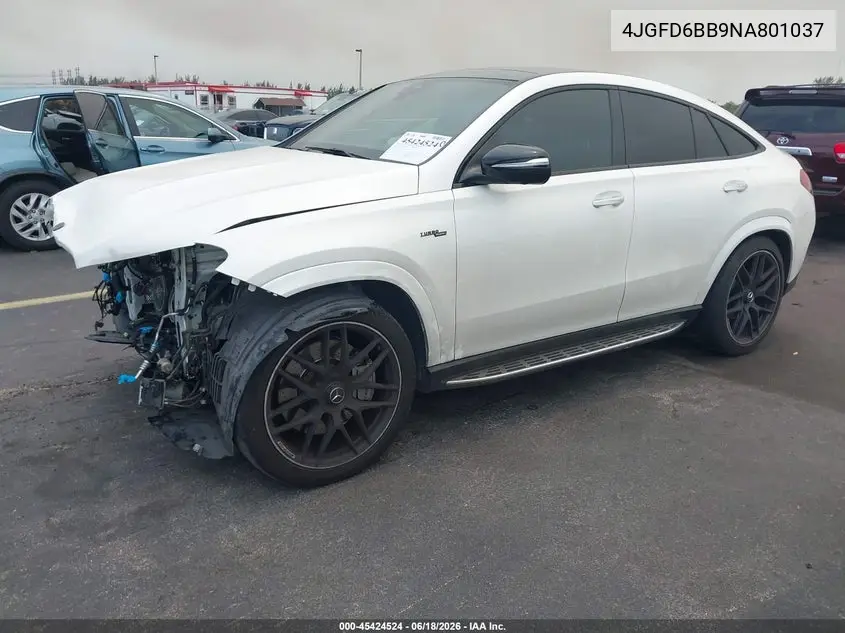2022 Mercedes-Benz Amg Gle 53 Coupe 4Matic VIN: 4JGFD6BB9NA801037 Lot: 45424524