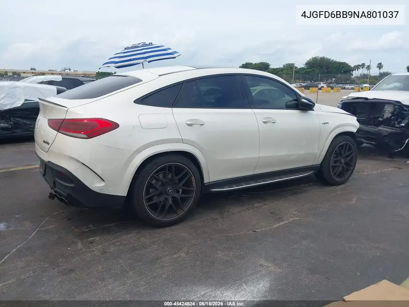 2022 Mercedes-Benz Amg Gle 53 Coupe 4Matic VIN: 4JGFD6BB9NA801037 Lot: 45424524