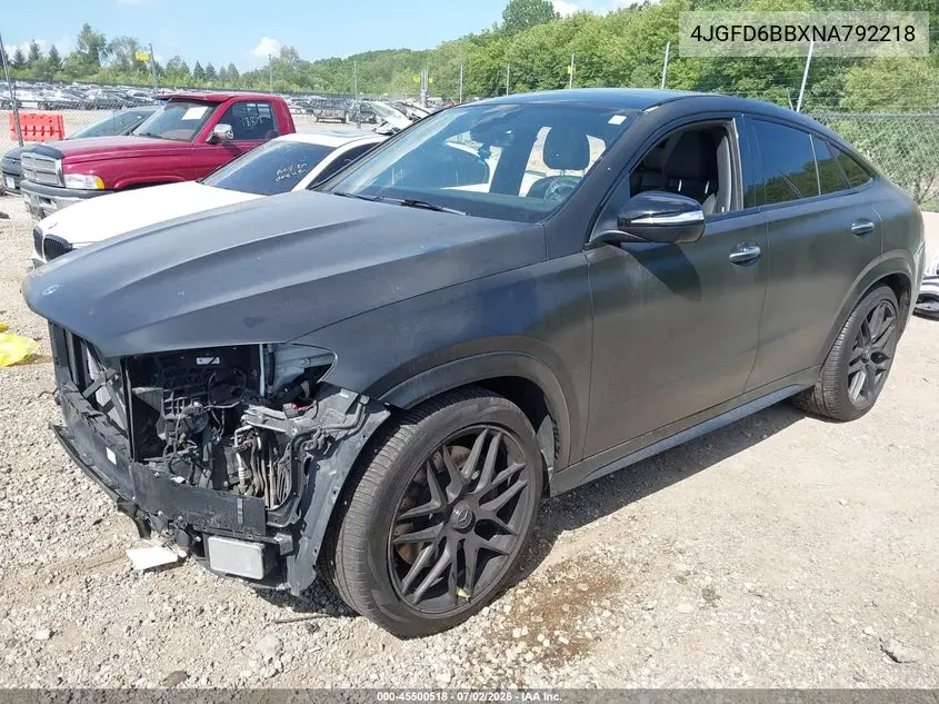 2022 Mercedes-Benz Amg Gle 53 Coupe 4Matic VIN: 4JGFD6BBXNA792218 Lot: 45500518