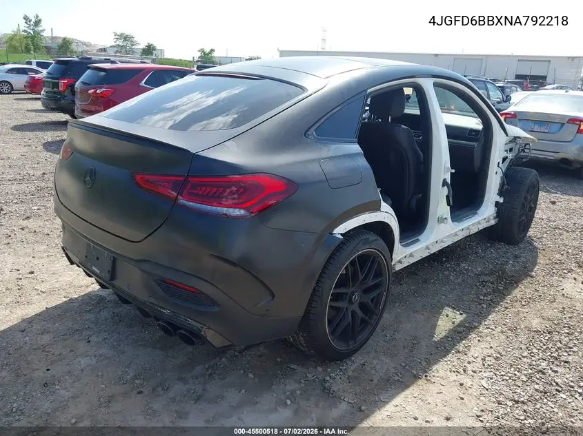 2022 Mercedes-Benz Amg Gle 53 Coupe 4Matic VIN: 4JGFD6BBXNA792218 Lot: 45500518