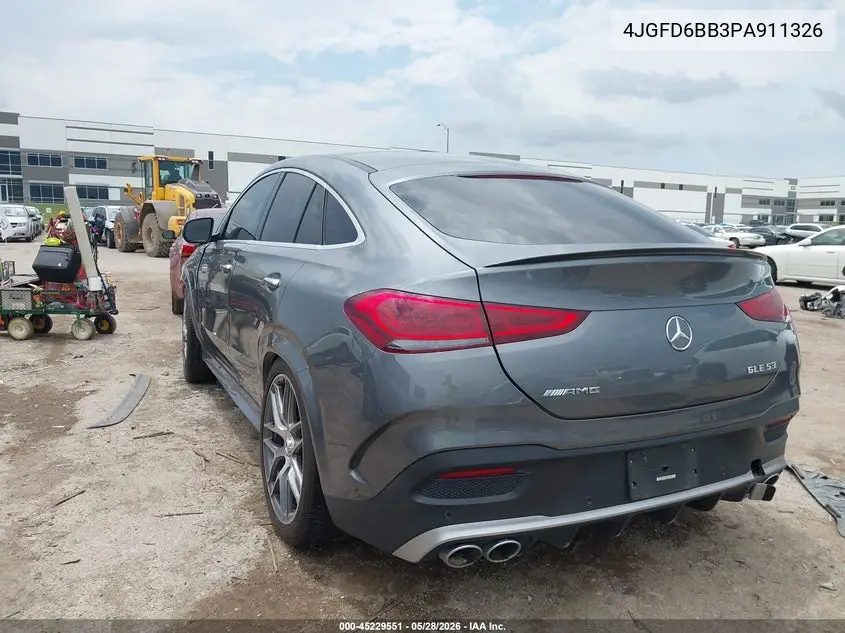 2023 Mercedes-Benz Amg Gle 53 Coupe 4Matic VIN: 4JGFD6BB3PA911326 Lot: 45229551