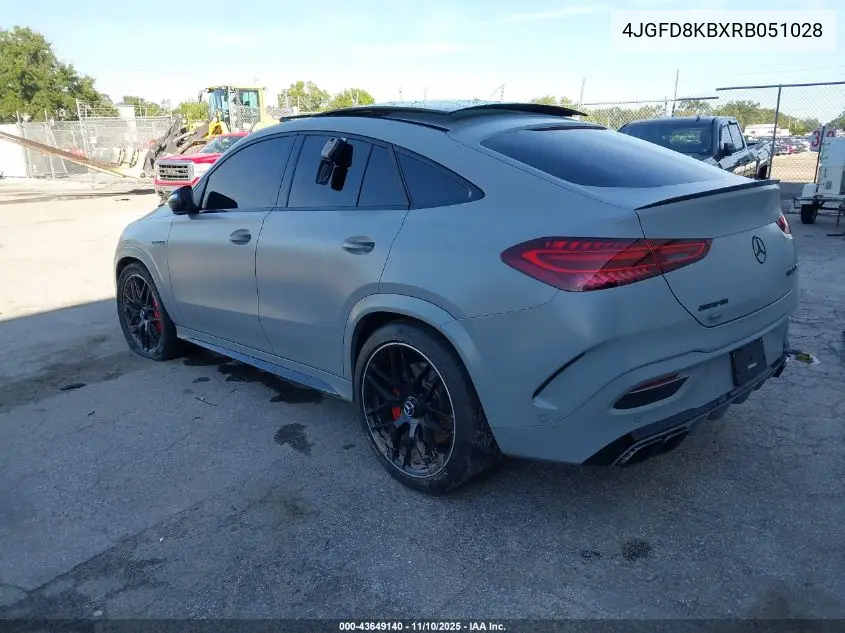 2024 Mercedes-Benz Amg Gle 63 Coupe S 4Matic+ VIN: 4JGFD8KBXRB051028 Lot: 43649140