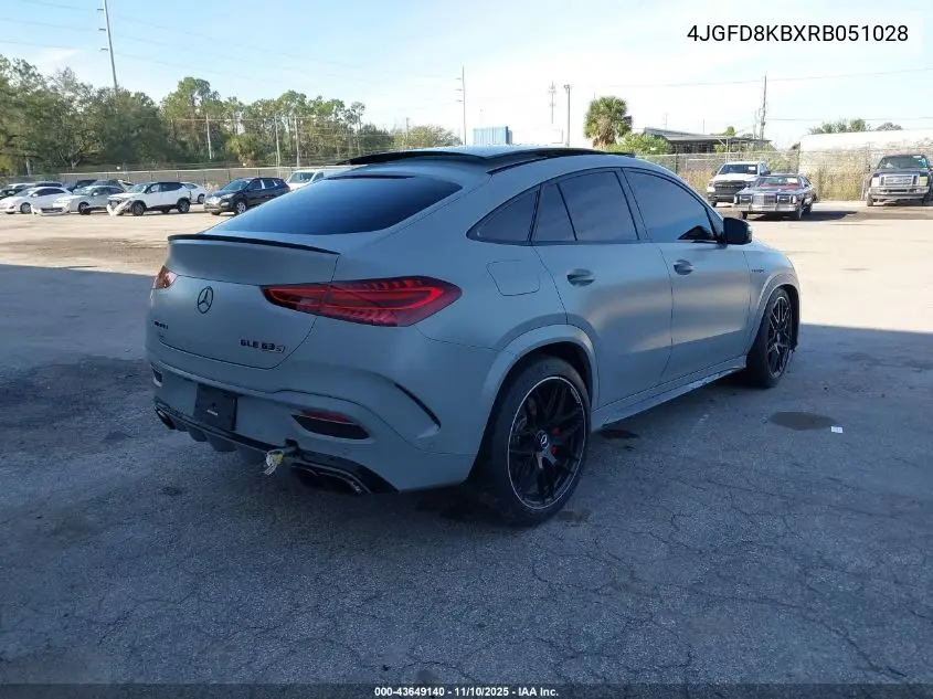 2024 Mercedes-Benz Amg Gle 63 Coupe S 4Matic+ VIN: 4JGFD8KBXRB051028 Lot: 43649140