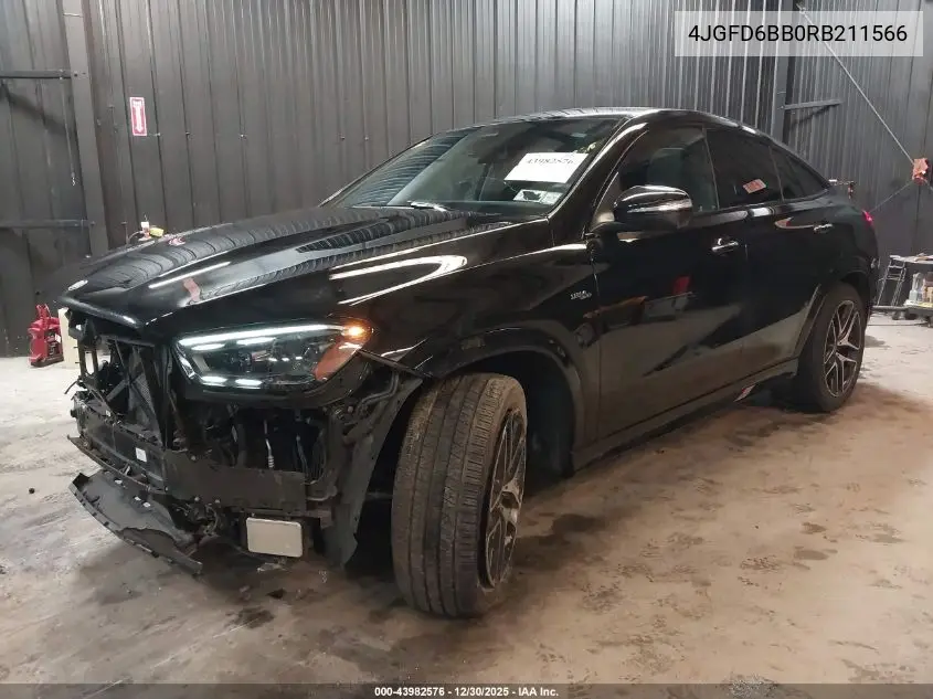 2024 Mercedes-Benz Amg Gle 53 Coupe 4Matic+ VIN: 4JGFD6BB0RB211566 Lot: 43982576