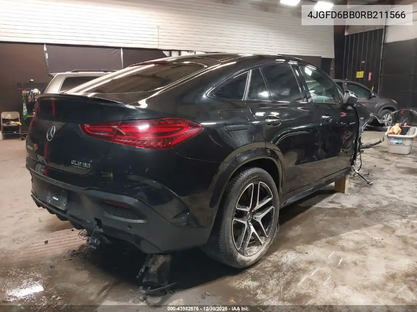 2024 Mercedes-Benz Amg Gle 53 Coupe 4Matic+ VIN: 4JGFD6BB0RB211566 Lot: 43982576