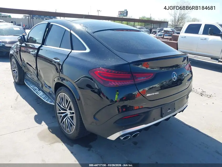 2024 Mercedes-Benz Amg Gle 53 Coupe 4Matic+ VIN: 4JGFD6BB6RB184681 Lot: 44717136