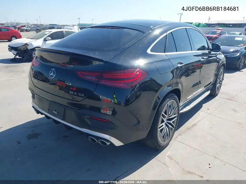 2024 Mercedes-Benz Amg Gle 53 Coupe 4Matic+ VIN: 4JGFD6BB6RB184681 Lot: 44717136